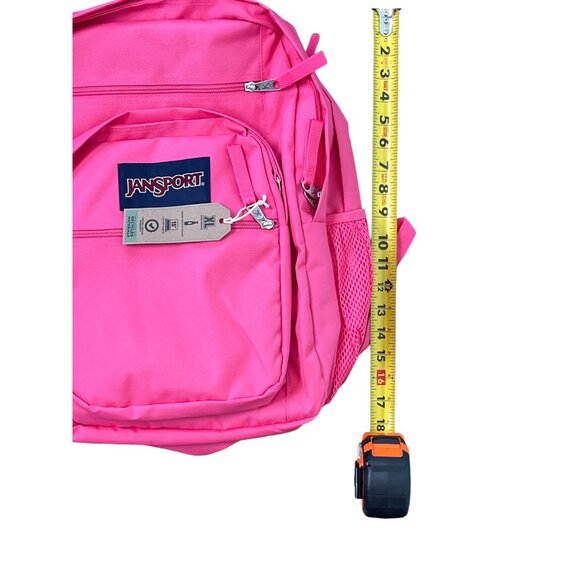 Jansport Big Student Backpack XL Posh Pink NWT Laptop Compartment & More - Picture 8 of 8
